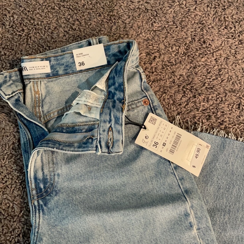 Zara jeans - high rise full length / HI-RISE FULL LENGTH wide leg